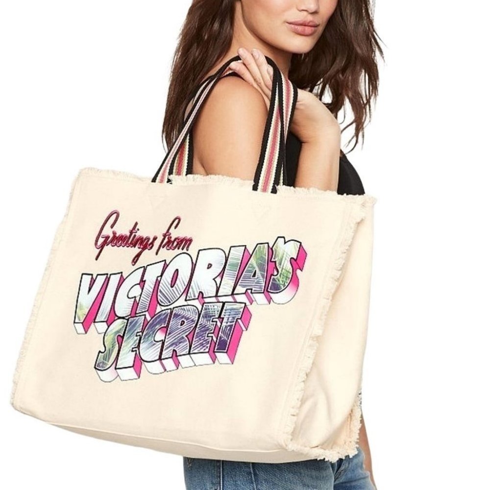 HP💥 Victoria's Secret Postcard Motif Tote Bag